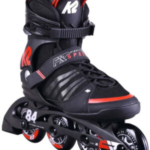 K2 F.I.T. 84 Speed Alu Man Inline Skates 40,5 black/red