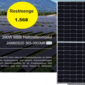 Restposten JA Solar Solarmodul JAM60S20 380W 35mm Solaranlage