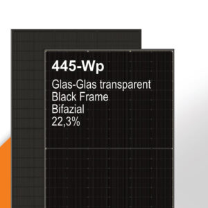 JA Solar JAM54D40/LB 445Wp Bifazial Glas-Glas Black Frame