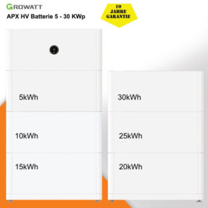 Hybridwechselrichter Growatt APX HV Batterie 5 - 30 KWp