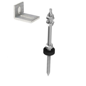 Stockschrauben SW7 + Winkel konfektioniert WS 9211 - A2 - 10X250 - SW7 + 1xEPDM + 3x9345