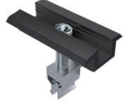 Mittelklemmen + WASICLIPS für Modulhöhen 28-34mm EN-AW6063 T66 L=70mm B=36mm schwarz eloxiert 20µm