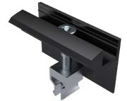 Endklemmen Klick für Modulhöhe 30mm EN-AW6060 t66 L=70mm B=30mm schwarz eloxiert 20µm